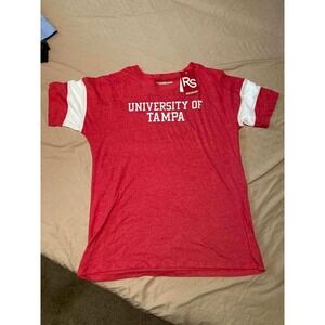 NWT University of Tampa Red/White Shirt College Game Day Tee Women's Size Medium